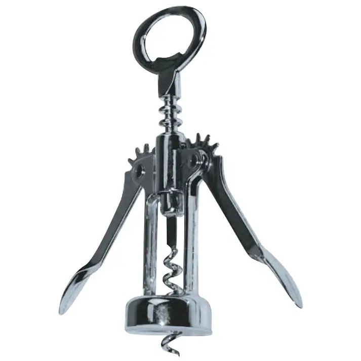 CHROME PLATED WING-TYPE CORK SCREW OPENER