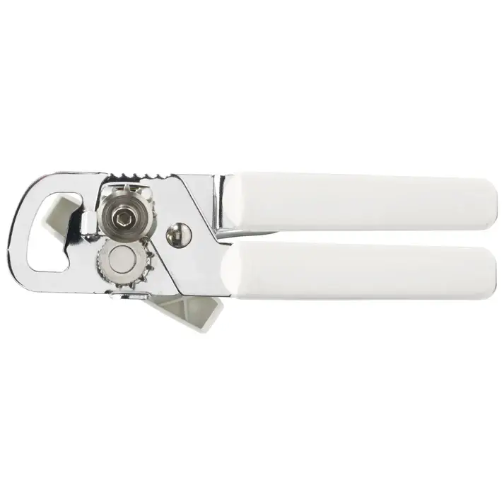 CHROME PLATED HAND HELD CAN OPENER WITH POLYPROPYLENE HANDLES