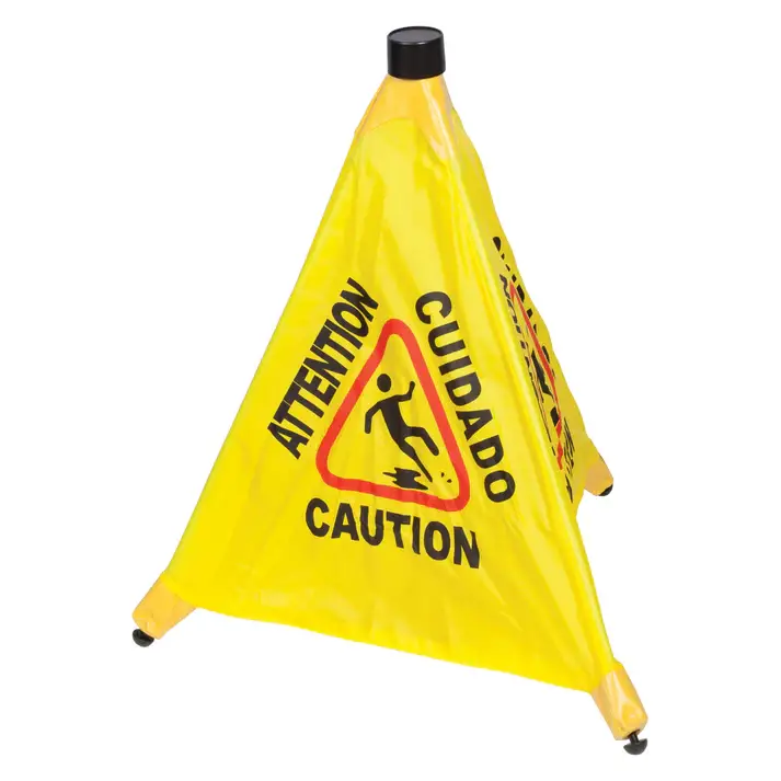 POP-UP SAFETY CONE / CAUTION SIGN - 19-3/4 INCHES TALL