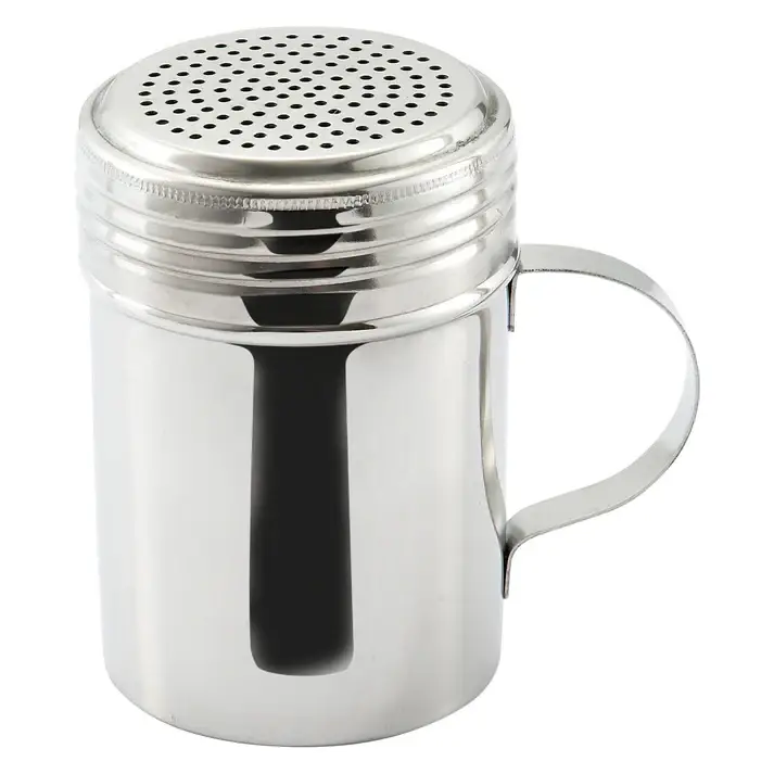 10 OZ STAINLESS STEEL DREDGE WITH HANDLE