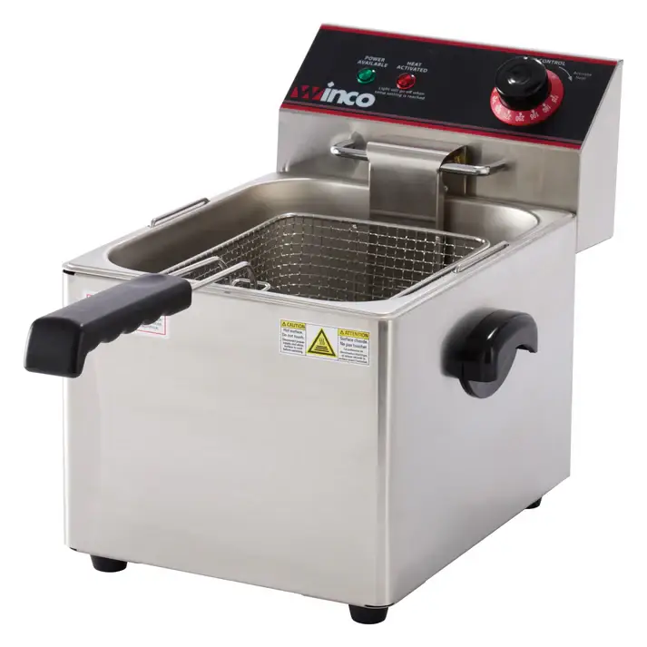 WINCO 16 LB SINGLE WELL COUNTERTOP DEEP FRYER - ELECTRIC - ETL APPROVED