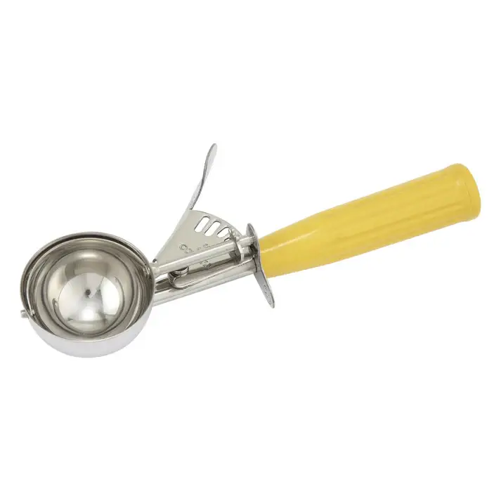 2 OZ YELLOW LEVER DISHER - 2-1/8 INCH DIAMETER