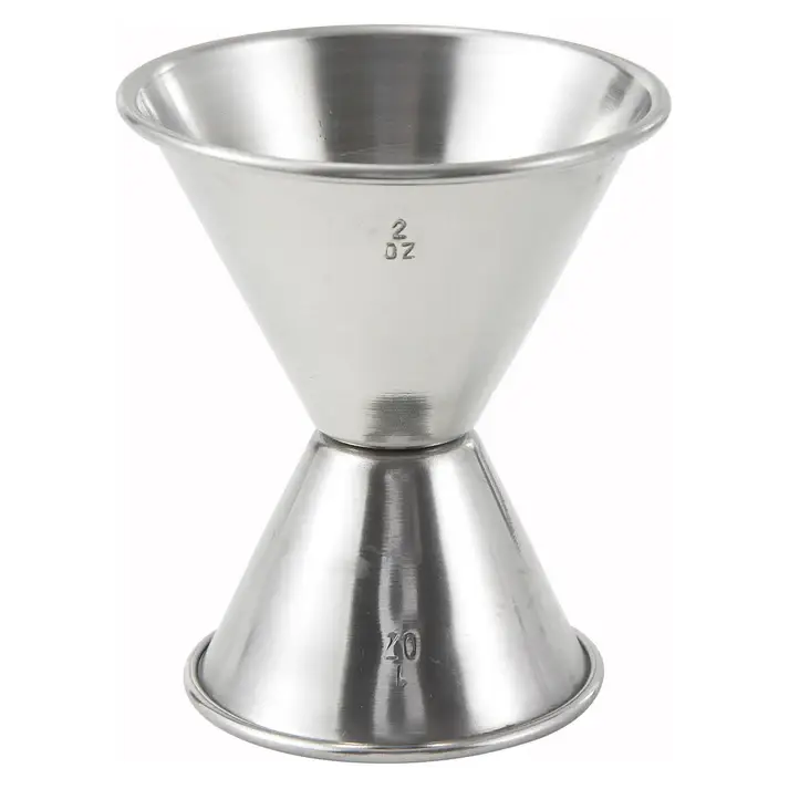 1 AND 2 OZ STAINLESS STEEL JIGGER