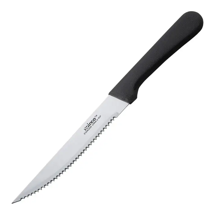 5 INCH POINTED TIP STEAK KNIFE WITH POLYPROPYLENE HANDLE
