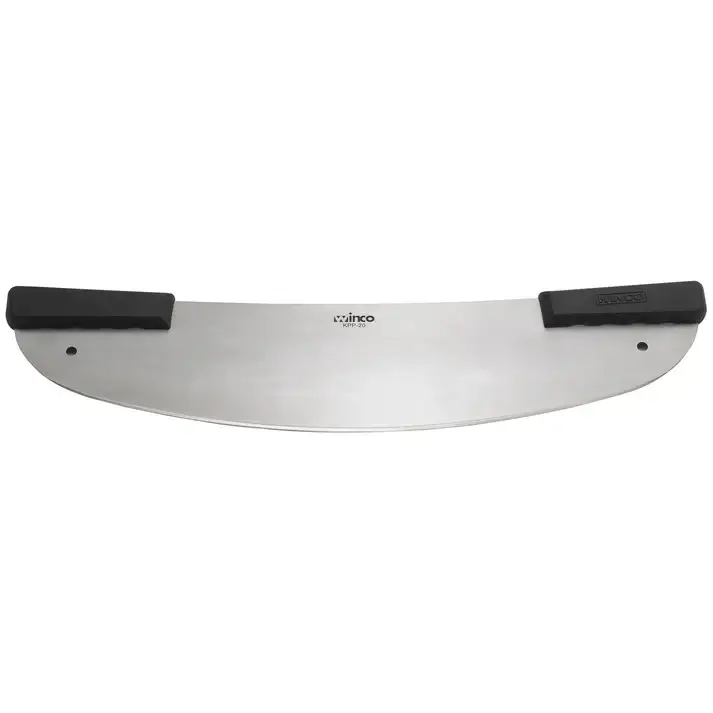 20 INCH STAINLESS STEEL PIZZA ROCKER KNIFE WITH POLYPROPYLENE HANDLES