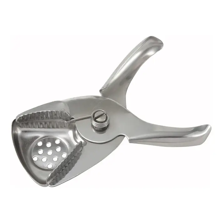 HANDHELD STAINLESS STEEL LEMON / LIME SQUEEZER WITH STRAINER