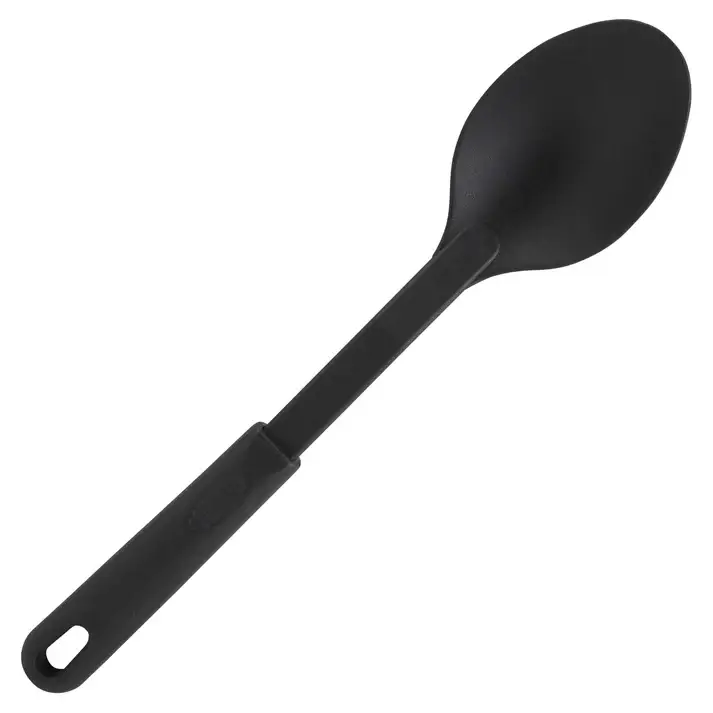 HEAVY DUTY NYLON SOLID SERVING SPOON - HEAT RESISTANT UP TO 410F