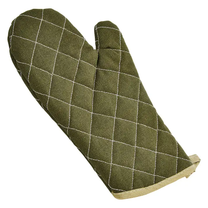 13 INCH FLAME RETARDANT COTTON OVEN MITT - HEAT RESISTANT TO 400 F