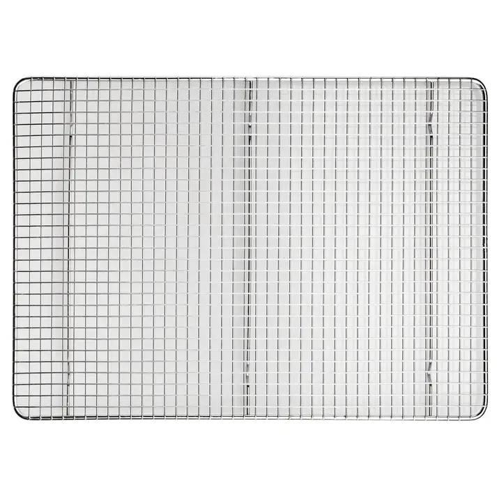 STAINLESS STEEL HALF SIZE SHEET PAN GRATE - 16 X 12