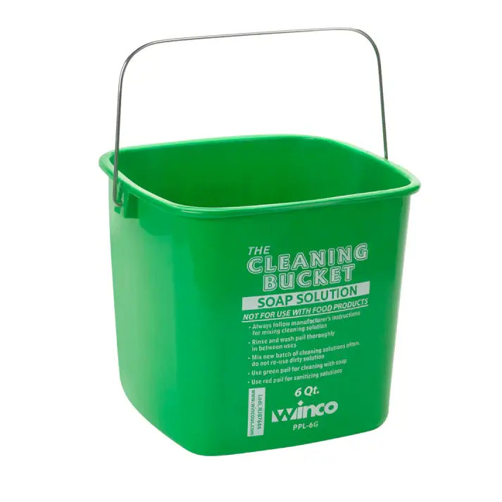 6 QUART CLEANING BUCKET FOR SOAP SOLUTION - GREEN