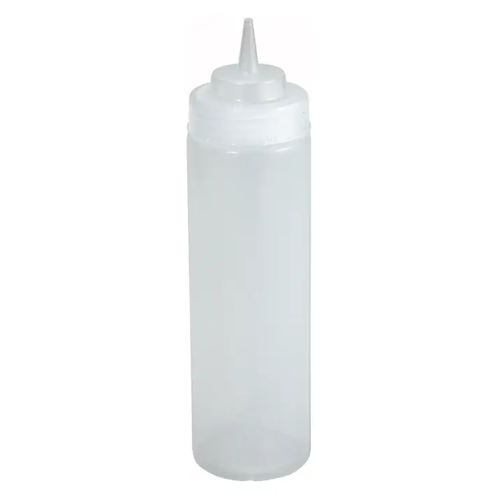 16 OZ CLEAR WIDE MOUTH SQUEEZE BOTTLE
