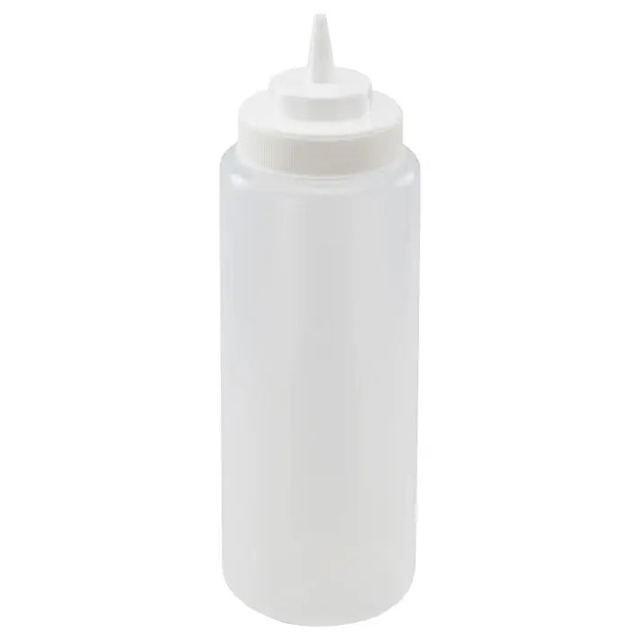 32 OZ CLEAR WIDE MOUTH SQUEEZE BOTTLE