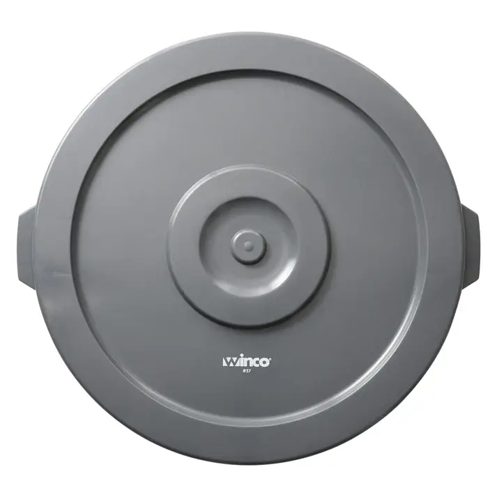 COVER FOR 44 GALLON ROUND TRASH CAN - GRAY