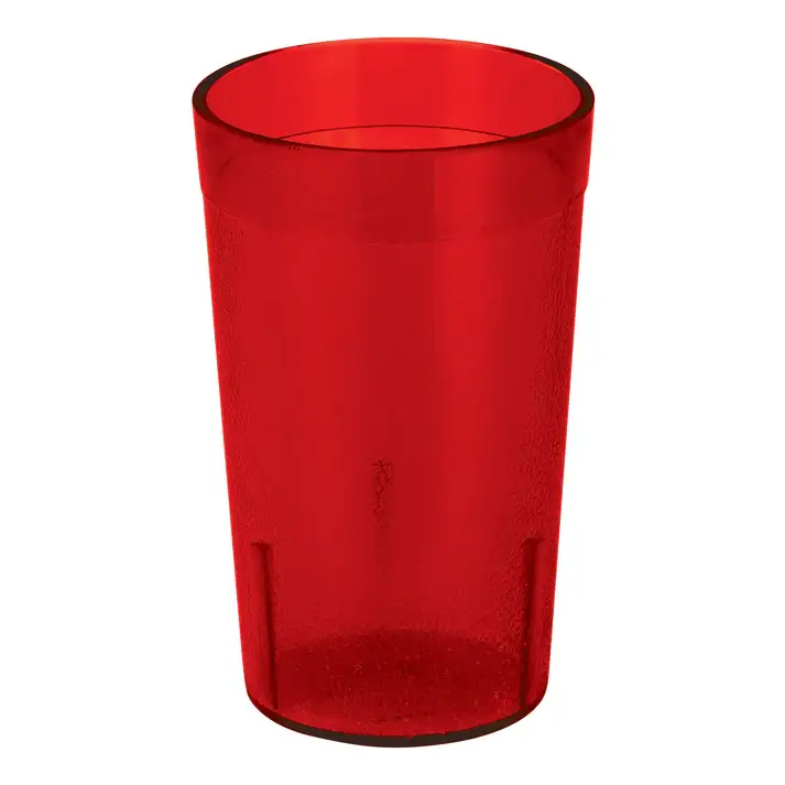 5 OZ PEBBLED TUMBLER - RED