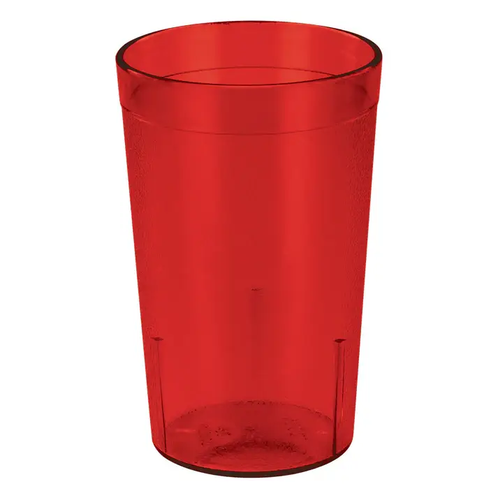 12 OZ PEBBLED TUMBLER - RED