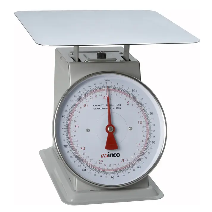 100 LB X 4 OZ ANALOG RECEIVING SCALE WITH STAINLESS STEEL BODY