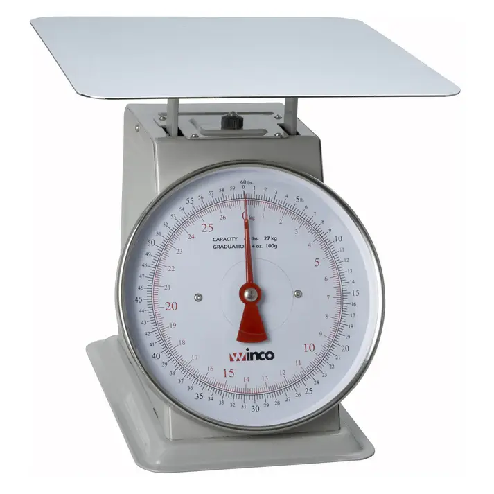60 LB X 4 OZ ANALOG RECEIVING SCALE WITH STAINLESS STEEL BODY