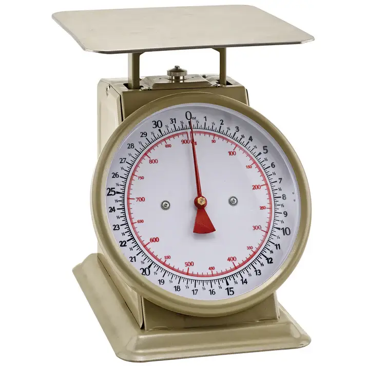 32 LB X 1/8 OZ ANALOG PORTION CONTROL SCALE WITH STAINLESS STEEL BODY