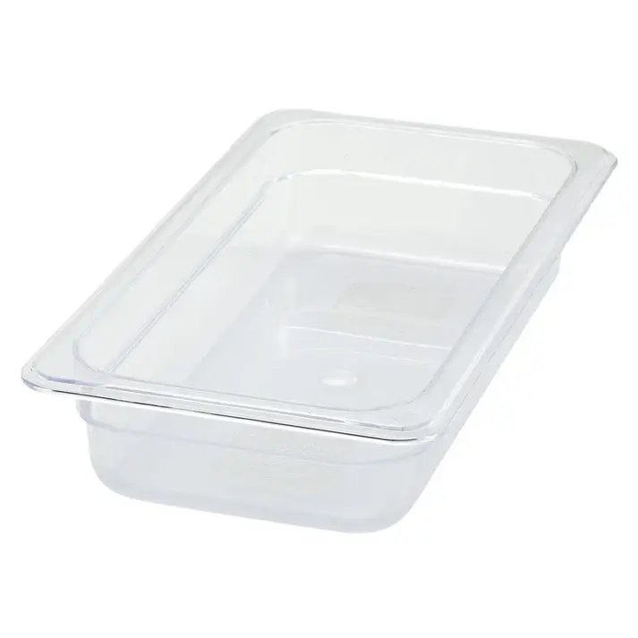 THIRD SIZE 2-1/2 INCH DEEP ANTI-JAM POLYCARBONATE FOOD PAN
