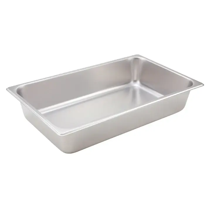 FULL SIZE 4 INCH DEEP STAINLESS STEEL STEAM TABLE PAN - 18/8 STAINLESS STEEL
