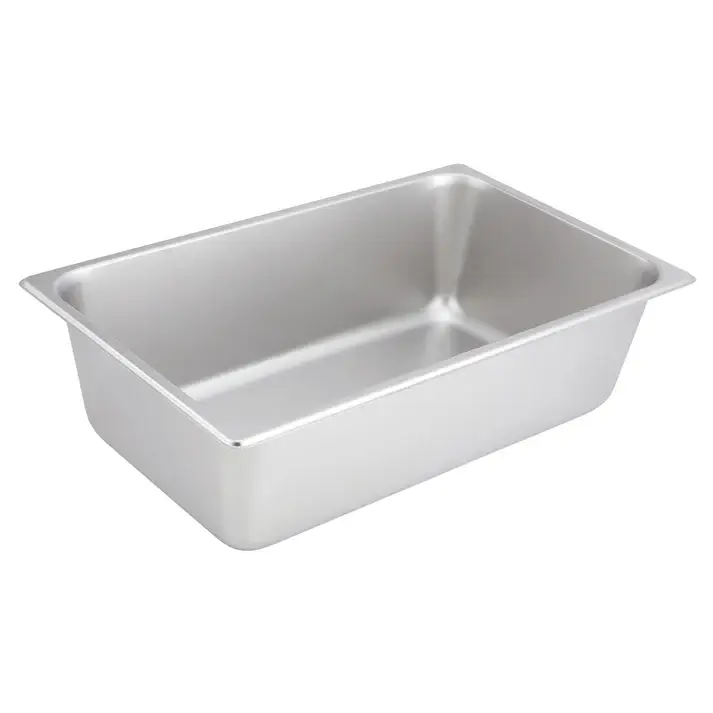 FULL SIZE 6 INCH DEEP STAINLESS STEEL STEAM TABLE PAN - 18/8 STAINLESS STEEL