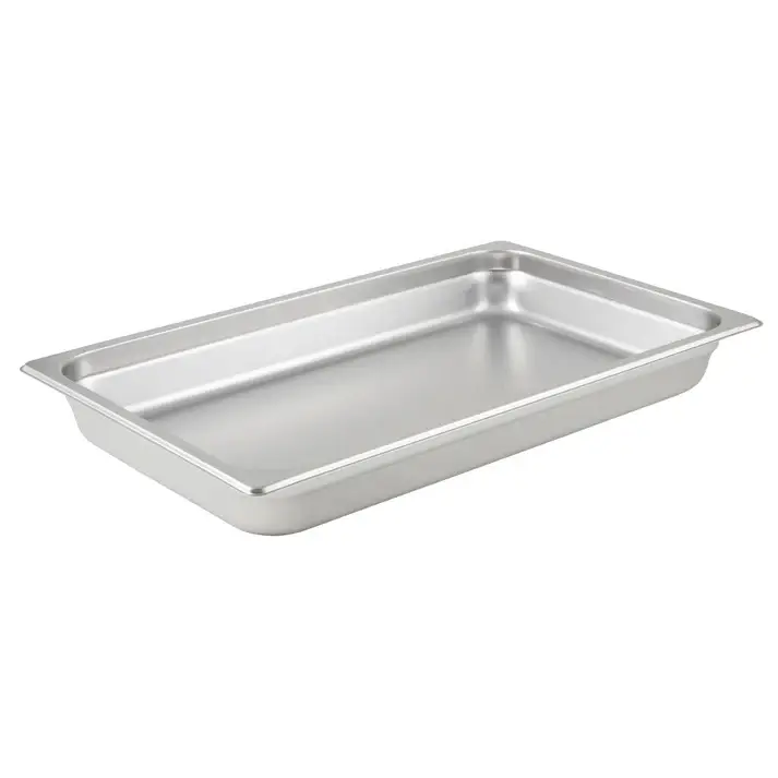 FULL SIZE 2-1/2 INCH DEEP ANTI-JAM STAINLESS STEEL STEAM TABLE PAN - 18/8 STAINLESS STEEL