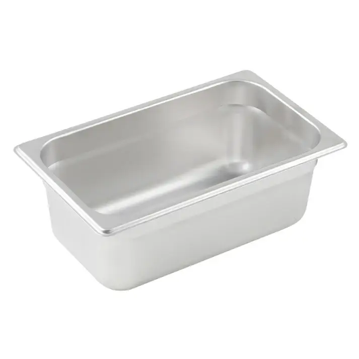 FOURTH SIZE 4 INCH DEEP ANTI-JAM STAINLESS STEEL STEAM TABLE PAN - 18/8 STAINLESS STEEL