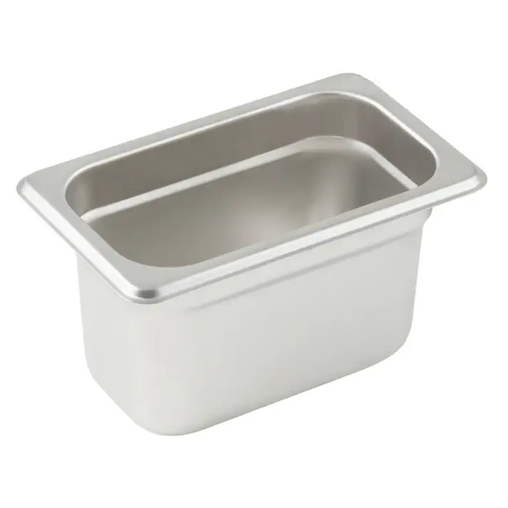 NINTH SIZE 4 INCH DEEP ANTI-JAM STAINLESS STEEL STEAM TABLE PAN - 18/8 STAINLESS STEEL