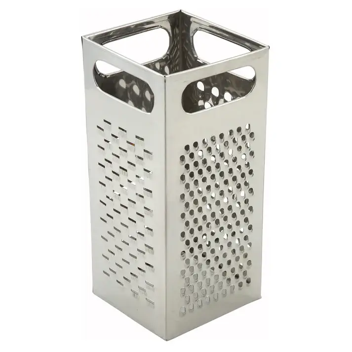 STAINLESS STEEL FOUR SIDED SQUARE GRATER