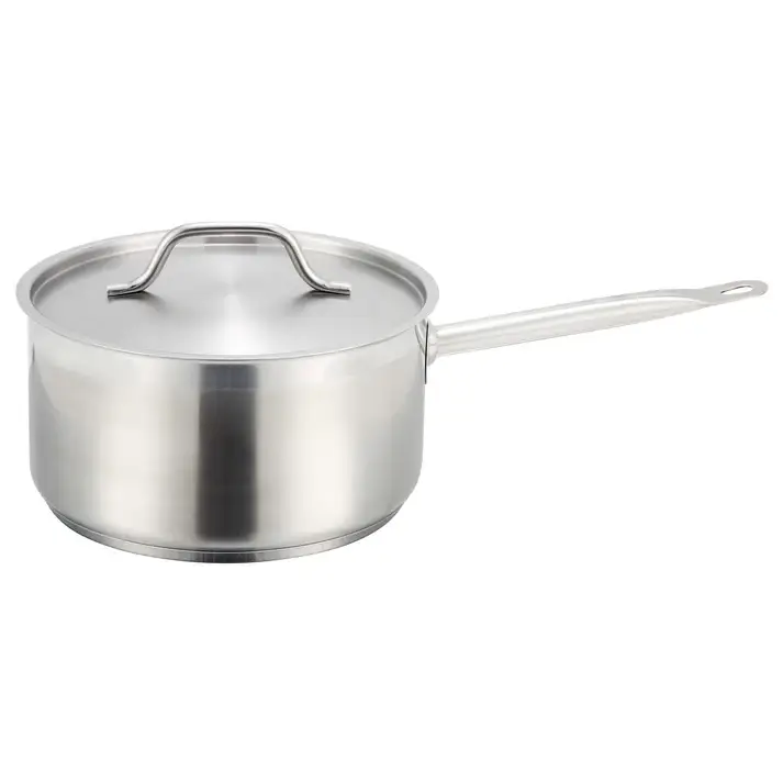4.5 QT STAINLESS STEEL SAUCE PAN WITH INDUCTION READY BASE AND COVER