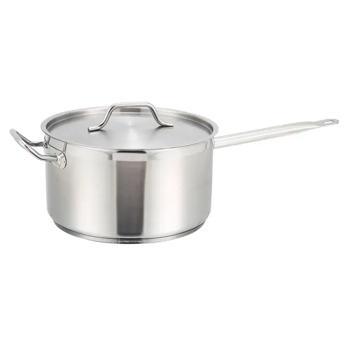 7.5 QT STAINLESS STEEL SAUCE PAN WITH INDUCTION READY BASE AND COVER