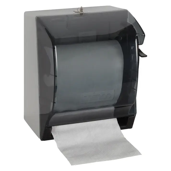 LEVER HANDLE ROLL PAPER TOWEL DISPENSER - FITS 8 INCH DIAMETER ROLLS