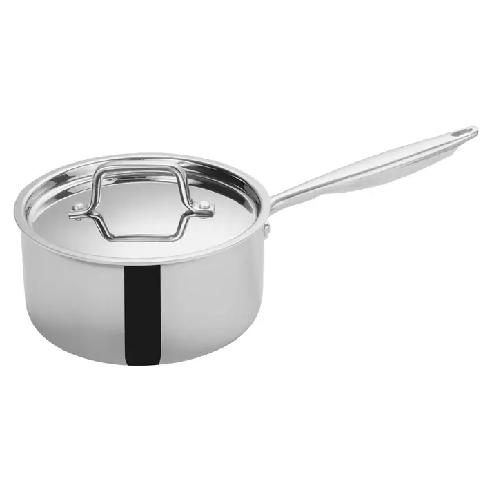 3-1/2 QUART TRI-GEN TRI-PLY STAINLESS STEEL SAUCE PAN WITH INDUCTION READY BASE AND COVER