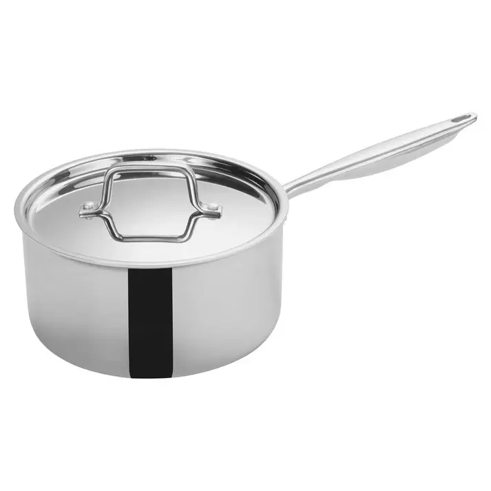 4-1/2 QUART TRI-GEN TRI-PLY STAINLESS STEEL SAUCE PAN WITH INDUCTION READY BASE AND COVER