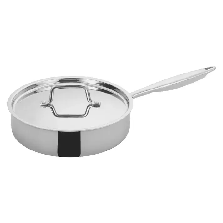 3 QUART TRI-GEN TRI-PLY STAINLESS STEEL SAUTE PAN WITH INDUCTION READY BASE AND COVER