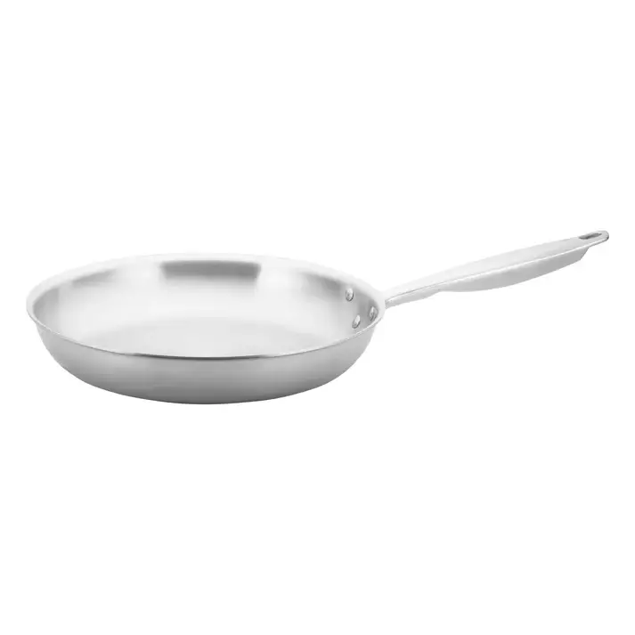 12 INCH TRI-GEN TRI-PLY STAINLESS STEEL FRY PAN WITH INDUCTION READY BASE