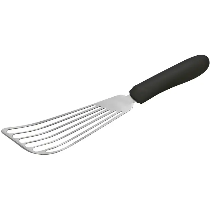 6-3/4 X 3-1/4 INCH STAINLESS STEEL FISH SPATULA WITH POLYPROPYLENE HANDLE
