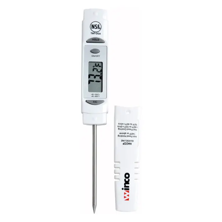 DIGITAL POCKET THERMOMETER WITH LCD FACEPLATE AND -40 TO 450 F TEMPERATURE RANGE