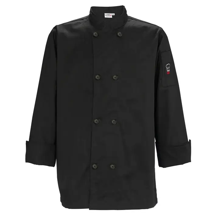 TAPERED FIT CHEF JACKET - BLACK - LARGE