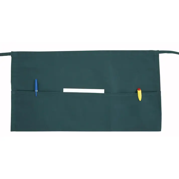 GREEN WAIST APRON WITH POCKETS